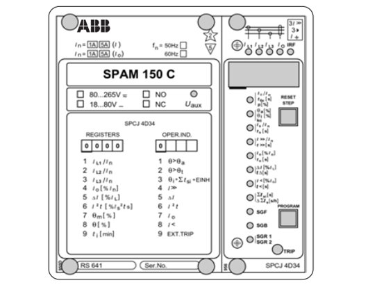 SPAM150C通用电动机保护继电器